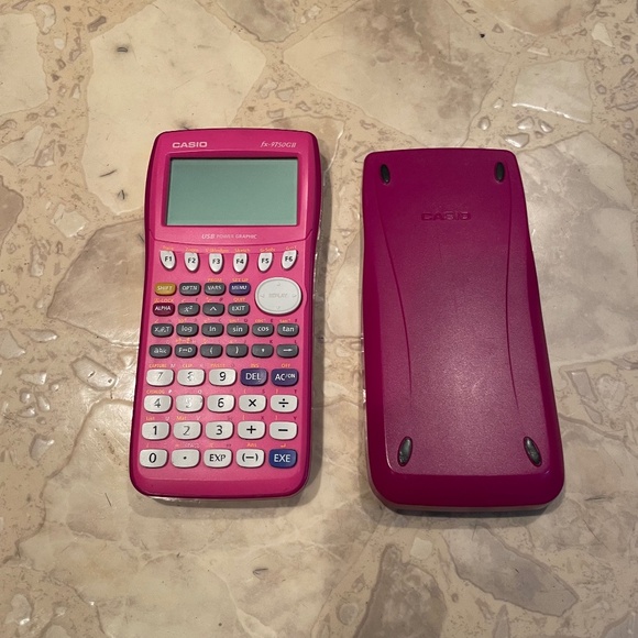 Pink Casio FX-9750 GII Graphing Calculator Pink W/ Slide Cover Tested - Picture 1 of 5